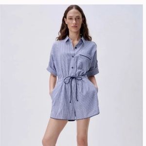 Zara seersucker romper